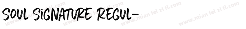 Soul Signature Regul字体转换